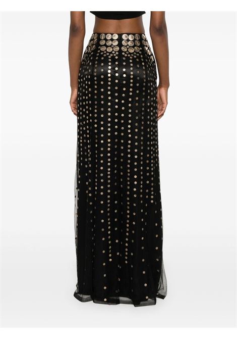 Black stud-embellished maxi skirt Alberta Ferretti - women ALBERTA FERRETTI | 011451400555